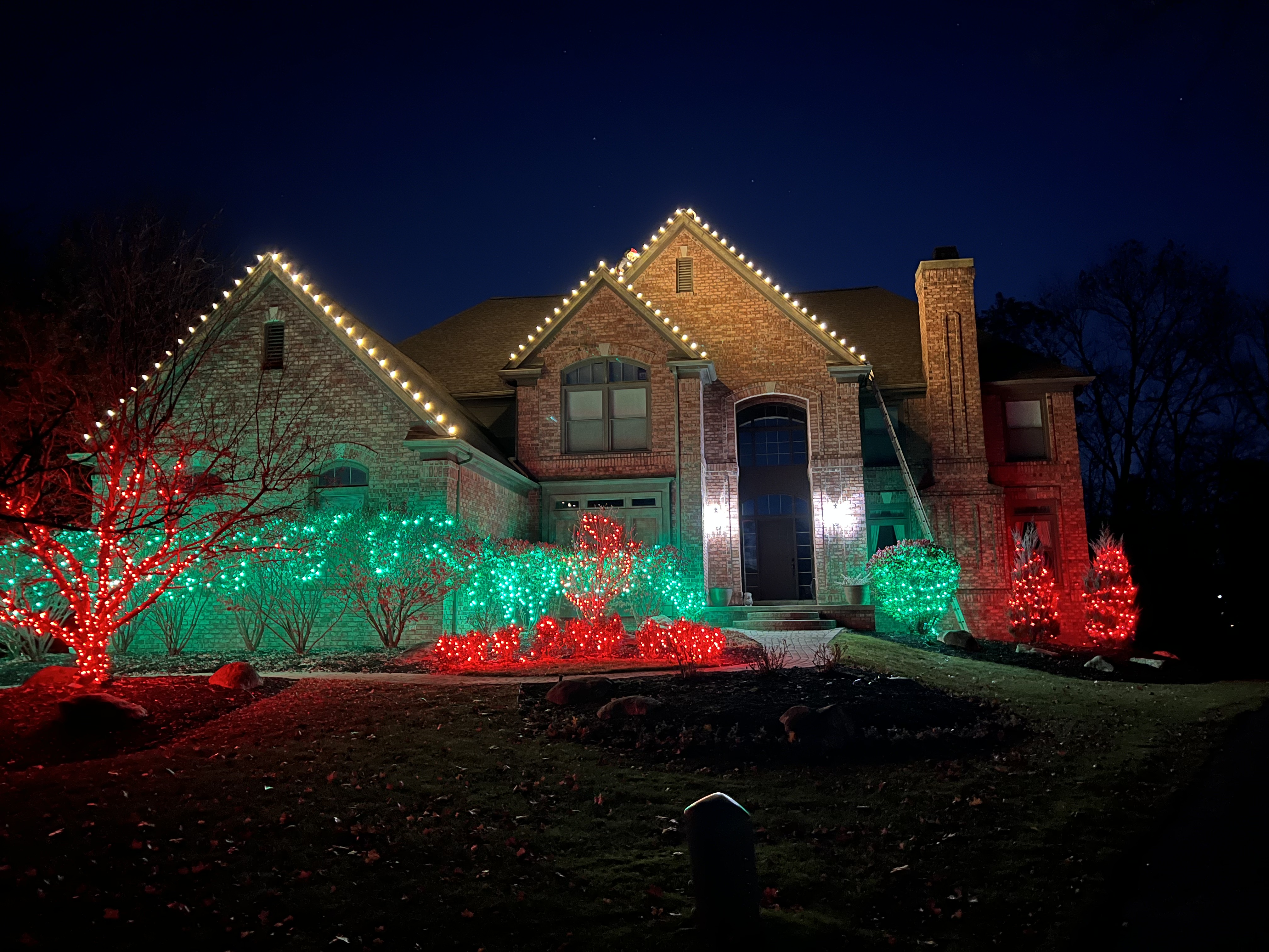 Brick house lighting